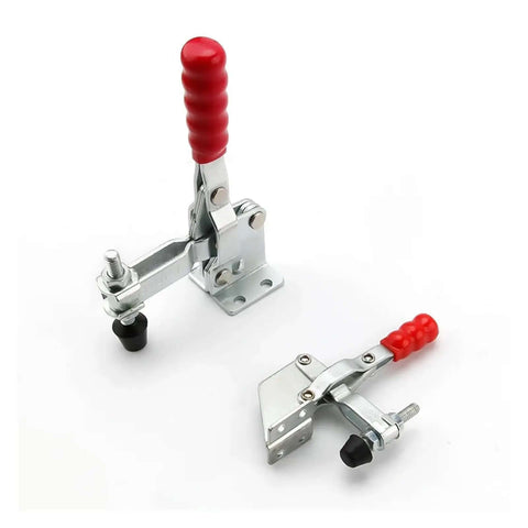 Vertical Quick-Release Toggle Clamp Workhorse For Woodworking And Mechanical Assembly, multiple models with red handles