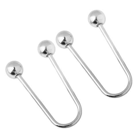 Two Pack Metal Spiral Fasteners Double Head Brooch Clips Secure Clothing And Shawl Collars keeping Loose Garments Locked Down with Zero Drama