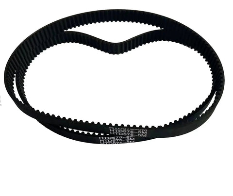 Motorized Bike Drive Belt Kit For 49cc 53cc Engines 142F 144F Arc Tooth Synchronous Belt Black 115mm H5M575-115 Upgrade For Transmission And Engine Belt, featuring toothed design and black color.