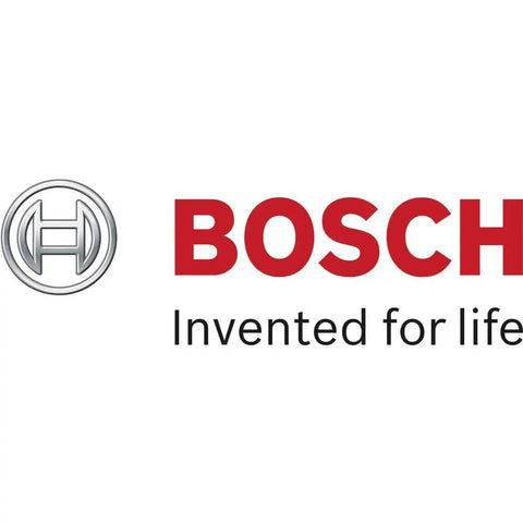Bosch logo with silver emblem and 'Invented for life' slogan.