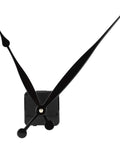 DIY Quartz Clock Movement Kit With Plastic Shell, black hour and minute hands, AA battery powered replacement mechanism