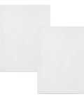 Front view: two white high-temperature gasket paper sheets, 7x10 inches, 1/8 inch thick, 2-pack.