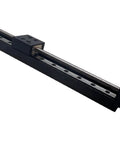 10 Inch Stroke Mini Linear Rail Stage Actuator For DIY CNC Router X Y Z Travel 250mm With NEMA11 Stepper Motor and wiring visible