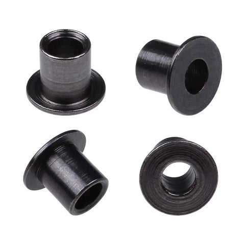 12 Piece Steering Plate C Hub Bushing Sleeves For 1 To 10 RC Cars Like Redcat HSP HPI Bullet MT 3.0 WR8 Flux Built Strong 4.45mm To 7mm Outer Diameter Direct Fit Upgrade Kit