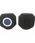 Heavy Duty Microphone Windscreen And Acoustic Foam Guard With Thick Padding, round shape, black foam, designed for reducing plosives.