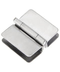4 Pack 180 Degree Glass Door Hinges Adjustable Double Sided Clips Stainless Steel Cabinet Cupboard Glass Clamps For 5 To 8mm Thick Panels