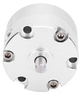 Front view of Beefy Stainless Steel Vane Type Rotary Pneumatic Air Cylinder 20mm Bore For Industrial Automation and Robotics