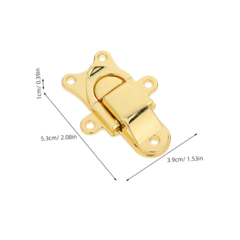Get Cool 2pcs Vintage Zinc Alloy Toggle Latch Buckle Locks For Toolboxes And Jewelry Cases Super Durable Metal Hasp Front View