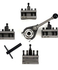 Quick Change Tool Post Holder For Mini Lathe With Multifix Style Pro Grade 5-piece set including AaD 1250/AaH 1250 holders and lever.