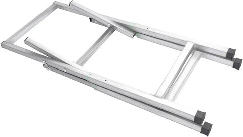 Foldable Archery Target Stand For Backyard Practice collapsed steel frame, showing adjustable and portable design