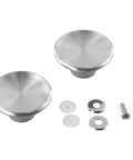 Upgrade Your Kitchen Gear With This Stainless Steel Pot Lid Knob Replacement Kit That Is Oven Safe And Heat Resistant, Featuring Durable Silver Handles And Screws For A Perfect Fit On Most Cookware To Keep Things Looking Fresh And Ready To Roll., stainless steel lid knobs with screws and gaskets