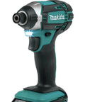 18V LXT Compact Cordless Two Piece Combo Kit with One Half Inch Drill Driver and Impact Driver, shown from side view