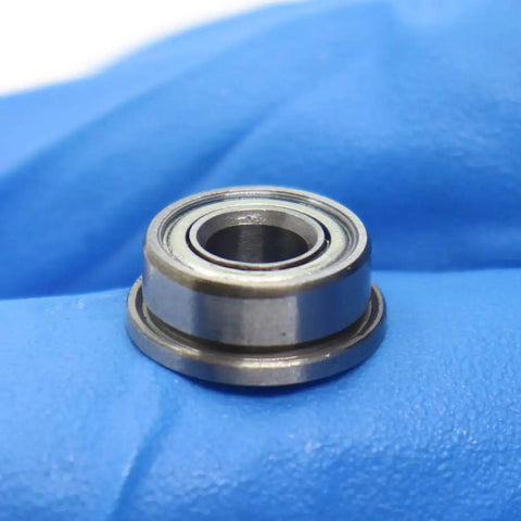 Top Notch F684 ZZ Flanged Ball Bearings 4X9X4mm ABEC-1 Quality Set Of Ten For Smooth Industrial Motor Parts That Never Jam Up Your Gear close-up view.