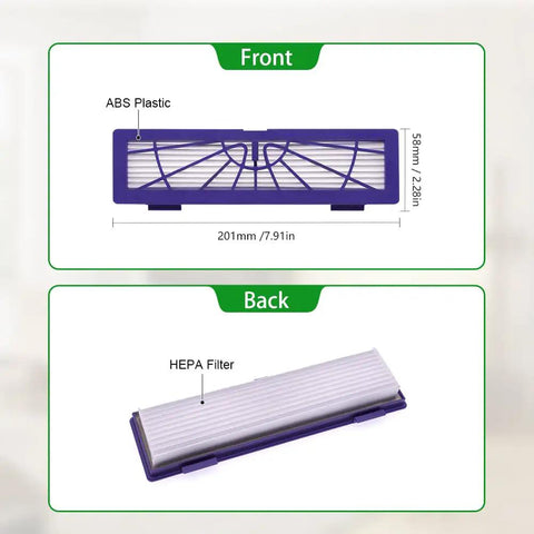 Replacement High-Performance Vacuum Filters 7-Pack for Botvac D Series and Neato Connected D3 D4 D75 D80 D85 Models, Fits Botvac 65 70e 75 80 85, Easy Clean, Long-Lasting Performance