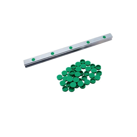 Linear Motion Guide Rail Slider Kit HGR20 100mm To 2000mm For CNC DIY Automation, rail and green end caps