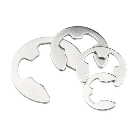 Real Deal 304 Stainless Steel E Type Snap Ring Bearing Retaining Washer Built Tough For Shafts And Bolts Zero Sweat Assembly Rock Solid Rust Resistant Hold For Builders Sizes M1.2 To M15