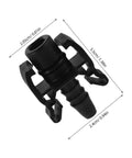 Badass Heavy Duty Quick Connect Heater Hose Connector For Radiators And Aux Tanks Heat Resistant Coolant Fitting, 2.05cm, black adapter