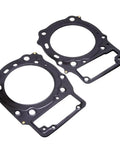Heavy Duty Motorcycle Head Cylinder Gasket Featuring A Hella Tough Seal For Vlr1800 Intruder C1800r Boulevard C109r C109rt M109r2 Bike Models Oem 11142 48G00 Replacement Part showing two black gaskets.