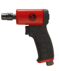 Slick Professional Pistol Grip Air Die Grinder With Adjustable Power Regulator And No Sweat Ergonomic Handle Compact Body Shop Rotary Tool side view.