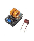 5 To 12 Volt DC ZVS Induction Heating Power Supply Module with coil included, showing PCB integration for DIY electronics projects.
