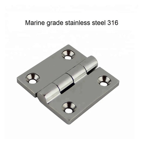 Heavy Duty 316 Stainless Steel Butt Hinge 2 Pack 4 Hole 38mm And 50mm Mirror Polish Marine Boat Hardware Hinges For Smooth Silent Opening And Tight Fit