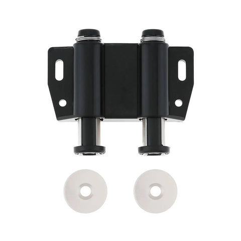 Black Six Piece Magnetic Push Latch Kit For Cabinet Doors Wardrobe Shutter Cupboard Double Touch Catch No Sweat Install And Reliable Hold
