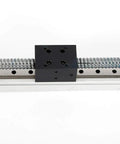 Top Tier Electric Cnc Linear Motion Table Slide Stage Actuator Featuring Hella Precise Movement Plug And Play Setup For Nema23 Motor 24V showing aluminum rail and threaded rod.