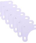 Corner Braces Set Heavy Duty Steel Shelf And Furniture Brackets Triangular Corner Brackets 8 Pack Sturdy White Finish