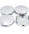 Chrome Silver ABS Wheel Center Caps For Suburban 2001 2017 83mm Outer Diameter And 76mm Clip 6 Clip Mount 4 Pack