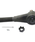 Chevy Blazer 4x4 Front Inner Tie Rod End Replacement And Steering Drag Link Beefed Up Direct Fit OE Grade Steering Arm End For GMC Compatibility Rugged Off Road Reliability, black steel with cotter pin and castle nut