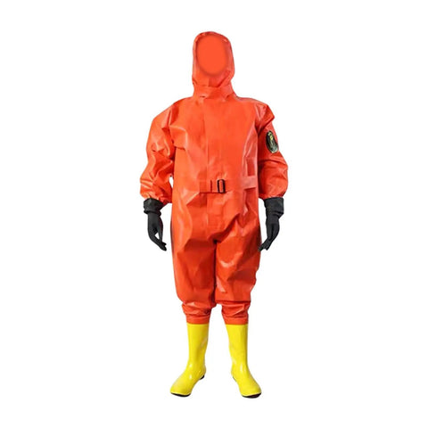 Top Shelf Lightweight Chemical Protective Coverall For Women With Sick Rubber Fabric Integrated Hood Killer Fire And Farm Safety Gear In Bright Orange Fits Every Frame Like A Glove