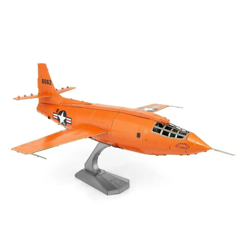 Bell X-1 3D Metal Model Kit For Hobbyists Unassembled No Glue Required Easy Clip Parts With Tweezers Ideal For Ages 14 And Up