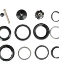Heavy Duty 1-1/8 Inch Threadless Headset Top Cap 44Mm Headtube Tapered, Forged Steel Mountain Bike Cup with components.