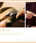 Wooden Ring Clamp Tool Set, 2Pcs Jewelry Wire Clamp For Ring Bending And Polishing in use for DIY Jewelry Making