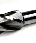 End mill, 3/4 in diameter, 1/2 in length of cut, 4-flute, high-speed steel, center-cut, single-end.