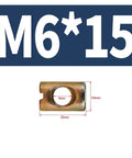 M6 steel cross dowel nut dimensions for M6 M8 Steel Cross Dowel Nuts Set For Furniture Assembly Slotted Barrel Nuts