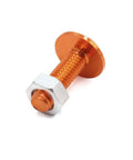 Orange Aluminum Hex Socket Head Bolts Set M6x1 Thread 20mm 40 Pcs Universal Replacement For Motorcycles And Cars Bumpers Mudguards