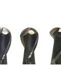 Three ball end milling cutters showcasing precision tips, designed for Heavy Duty Ball End Mill Sharpener Grinder for Milling Cutters 6 to 20MM.
