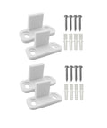 4 Pack POM Plastic T Shape Adjustable Sliding Barn Door Floor Guides With Screws White Finish Ideal For Bottom Of Sliding Doors And Furniture