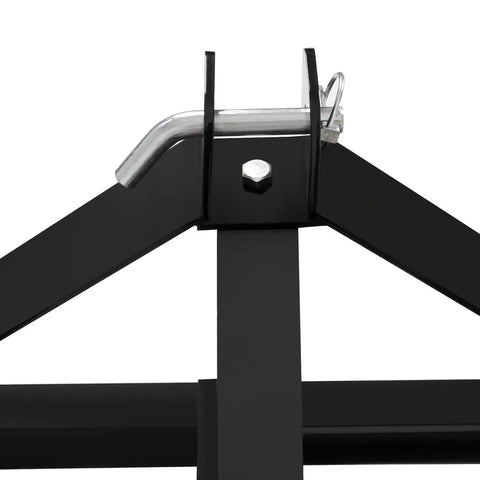 Close-up of mounting hardware on 46 Inch Universal Disc Harrow For CAT 0 Tractors Heavy Duty Steel Construction with 3 Point Hitch