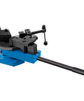 Heavy Duty Manual Bender For Steel And Metal Rods With Adjustable Radius And Angle Pro Grade Scroll Bender For Steel Brass Copper Aluminum Perfect For Home Shop And Industrial Projects, blue base with handle