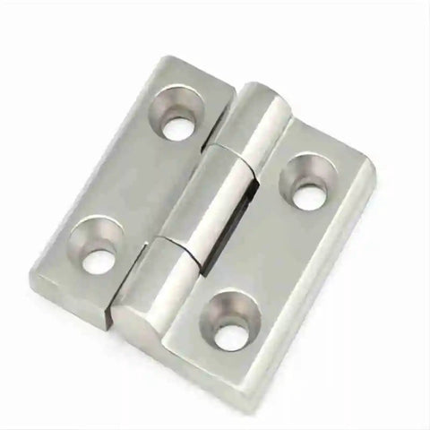 Stainless Steel Corner Door Hinges Set Of 2 50x50 Hardware Cabinet Folding Hinges for doors, durable metal construction
