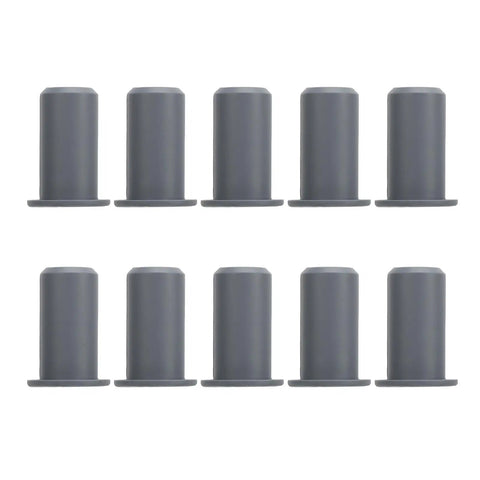 Top Rated 10 Pack Silicone Cable Feed Through Bushings Wall Grommet Kit For Series Wire Antenna Guard Indoor Protection Gray Perfect Snug Fit To Keep Your Gear Safe From Damage. Gray silicone wall grommets, 10-piece set