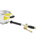 Heavy Duty Pneumatic Stucco Sprayer Hopper With 4 Jet For Concrete Cement Mortar aluminum iron build with black handle.