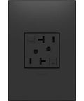 Tamper Resistant GFCI Outlet With Auto Self Test Every Three Seconds, 20 Amp Magnesium Finish in NEC Compliant Design