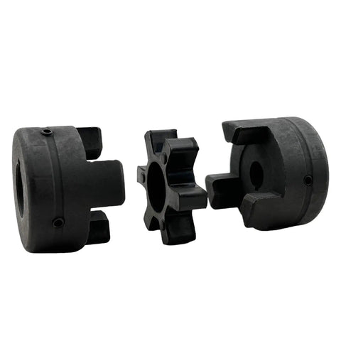 Flexible L Jaw Coupling Set L075 Seven Sixteenths To Three Quarters Inch Bore Three Piece With Rubber Spider for log wood splitter
