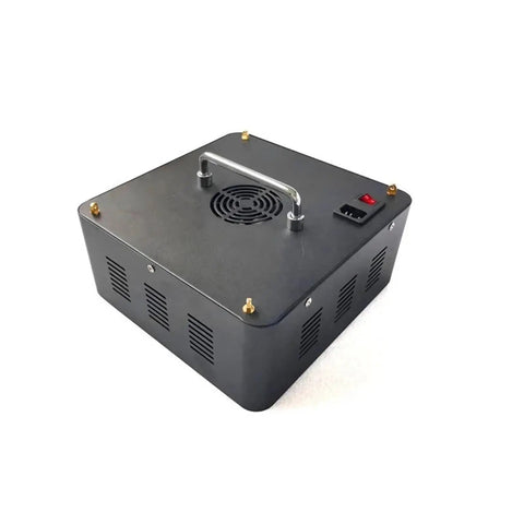 Top Shelf 3000W Led Uv Gel Curing Lamp With Cold Wind Fan 365Nm Dual Cure Station rear view showing cooling fan and power switch.