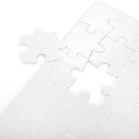 Blank Sublimation Puzzle Kit 24 Sets A5 Size 20 Pieces Jigsaw Puzzles For Heat Press Transfers Bulk DIY Custom Printing Craft Supplies