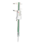 Mingzhe Digital Caliper 6in, IP54 Splashproof, Stainless Steel shown in vertical position with precise measurement scale.