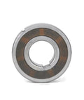 Built Tough Sprag Clutch One Way Bearing Featuring Rock Solid Dual Keyway Design For Slick Freewheel Backstop And Zero Hassle Overrunning Indexing Tasks Measuring 20 Mm By 47 Mm By 14 Mm Heavy Duty Metric Engineering, front view.